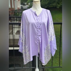 Intimately Free People Night Out Sleep Tunic Shirt Top Size Small